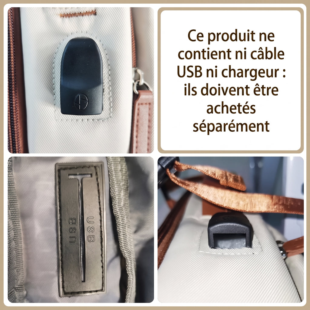 Sac à dos ordinateur ultraléger : gros plans des détails