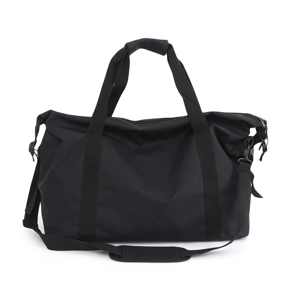 Sac de voyage souple 53 cm en nylon résistant à l'eau, coloris noir