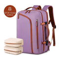Sac à dos ordinateur ultraléger violet, vue de trois quarts