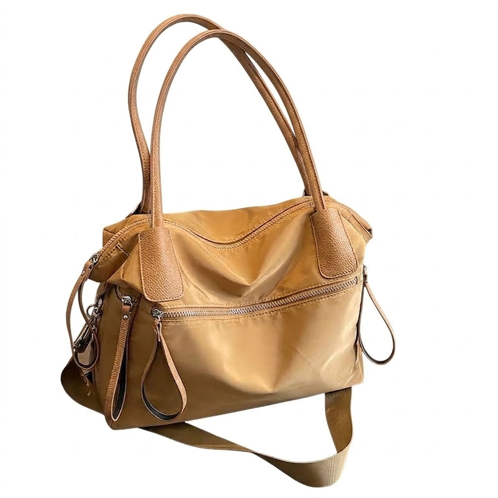 Sac bandoulière nylon kaki avec bandoulière