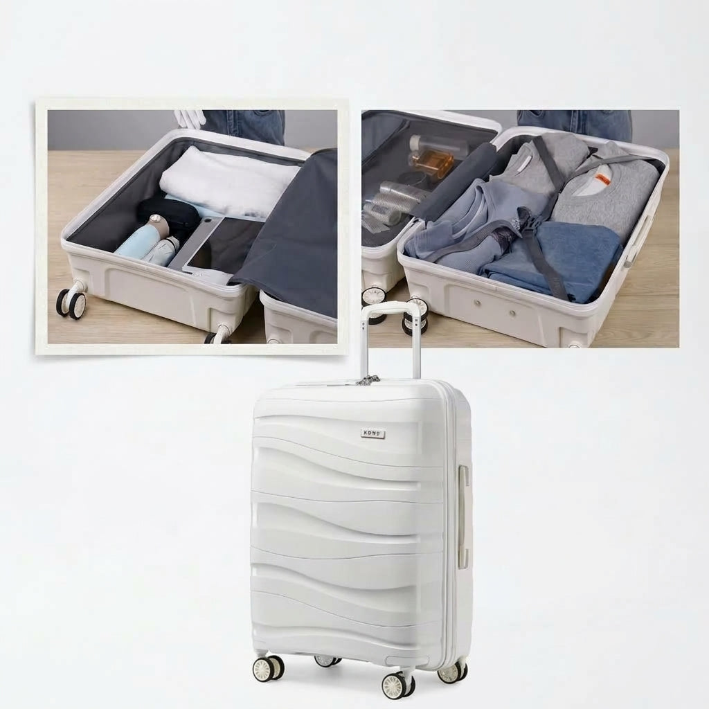 Grande valise polypropylène 75x52 – 105 L, TSA