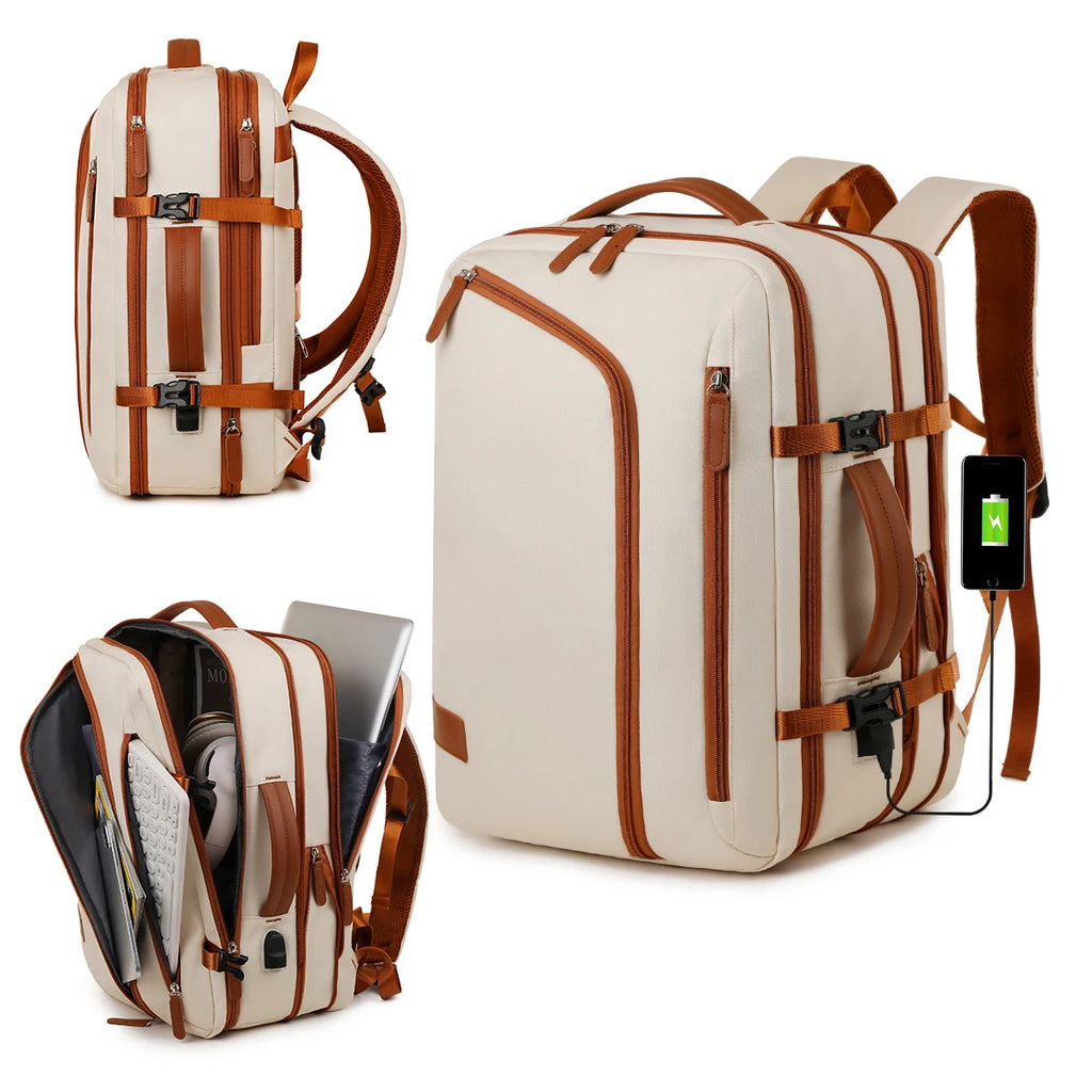 Sac à dos ordinateur ultraléger vu de face, de profil et ouvert