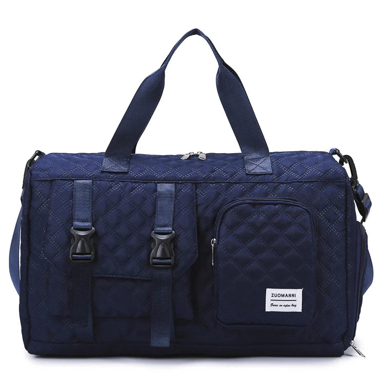 Sac de voyage en nylon léger, coloris bleu profond