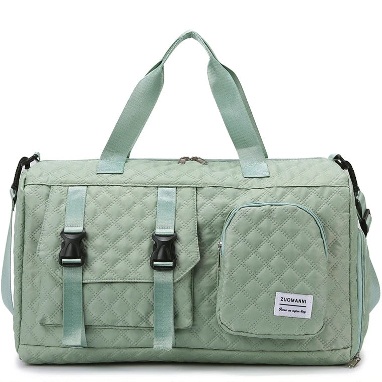 Sac de voyage en nylon léger, coloris vert
