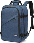 Sac à dos cabine ultraléger bleu, vue de trois quarts