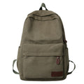 Sac à dos toile canvas vert armée vu de face