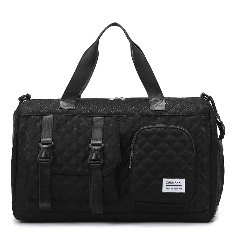Sac de voyage en nylon léger, coloris noir