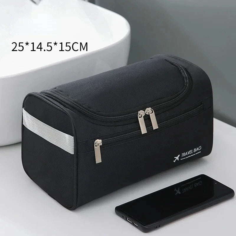 Trousse de toilette en toile à suspendre – compartiments organisés - vue 12