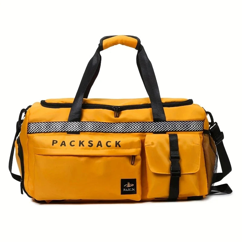 Sac de voyage convertible, coloris jaune