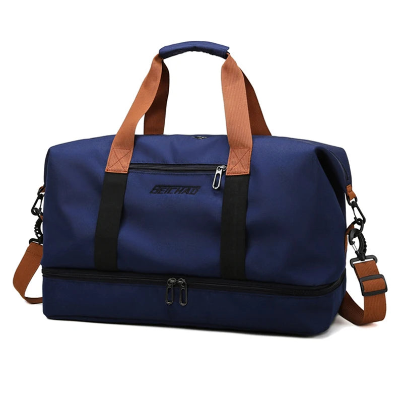 Sac week-end extensible, coloris bleu marine