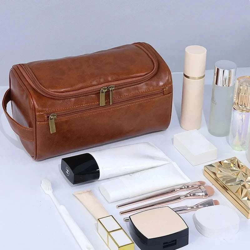 Trousse de toilette en toile à suspendre – compartiments organisés - vue 2