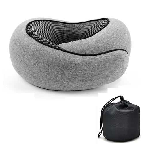 Oreiller de voyage à mémoire de forme – housse coton