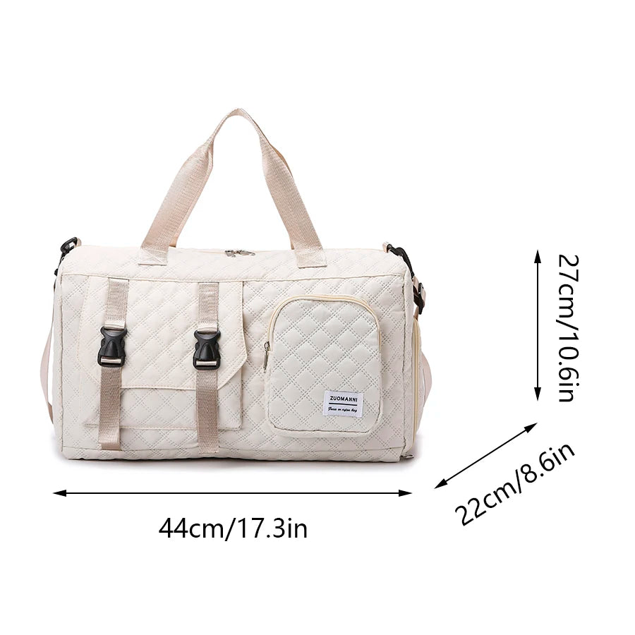 Sac de voyage en nylon : dimensions 44 x 27 x 22 cm