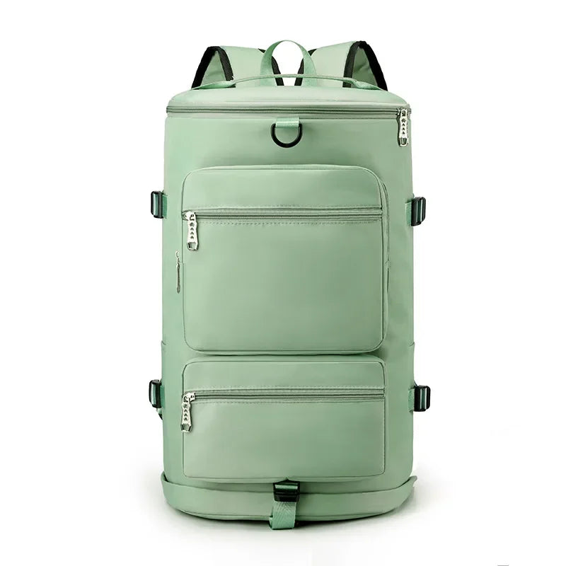 Sac à dos de voyage en toile Oxford 20 à 35 litres, coloris vert