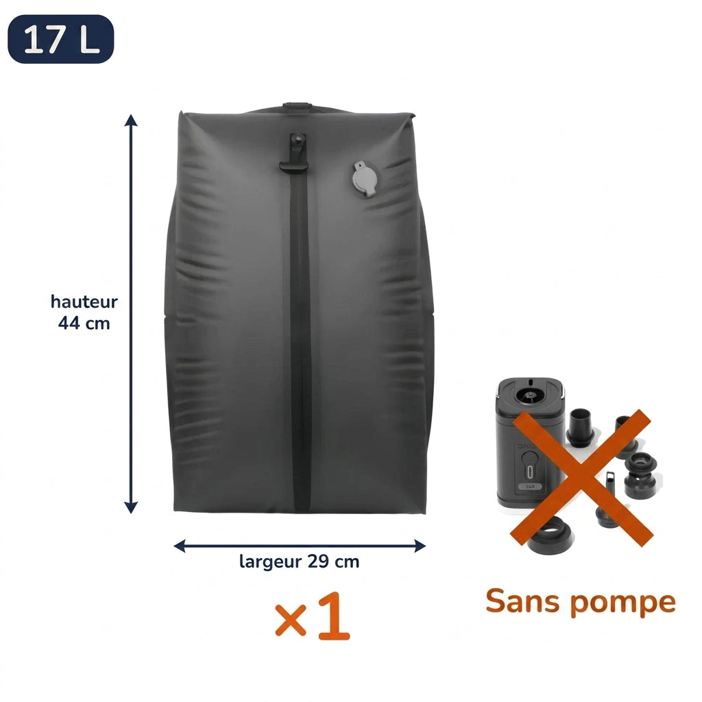 Sac de compression 17 L, 44 x 29 cm, vendu sans pompe