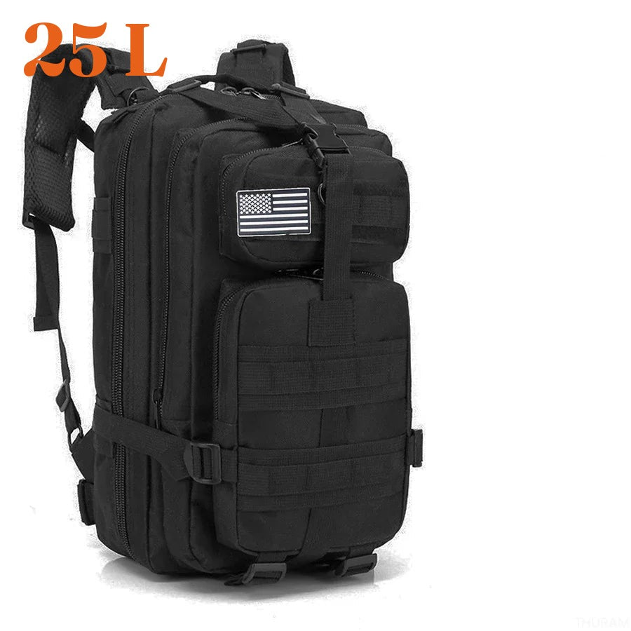 Sac à dos de randonnée 25 L, coloris noir