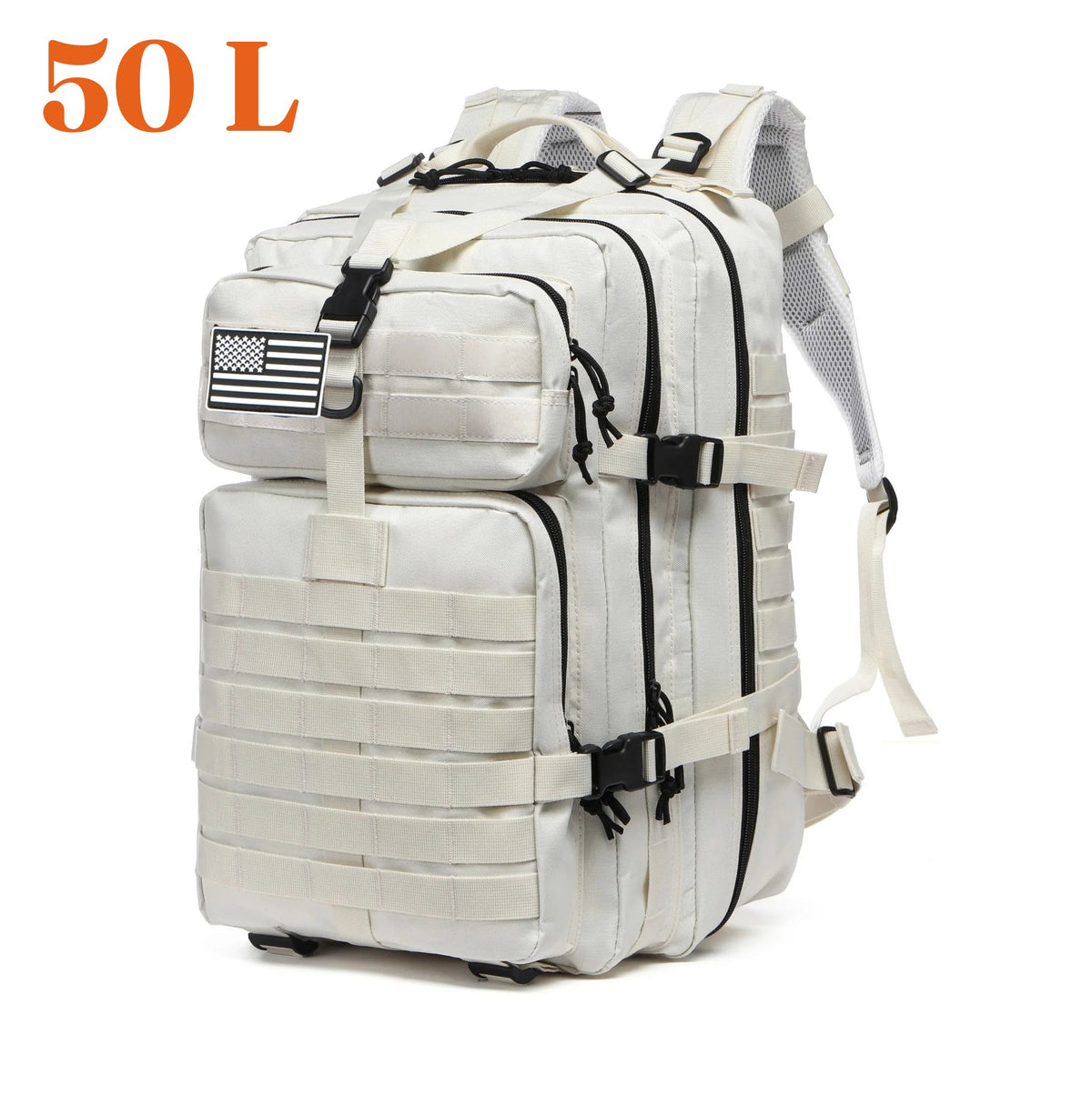 Sac à dos de randonnée 50 L, coloris blanc