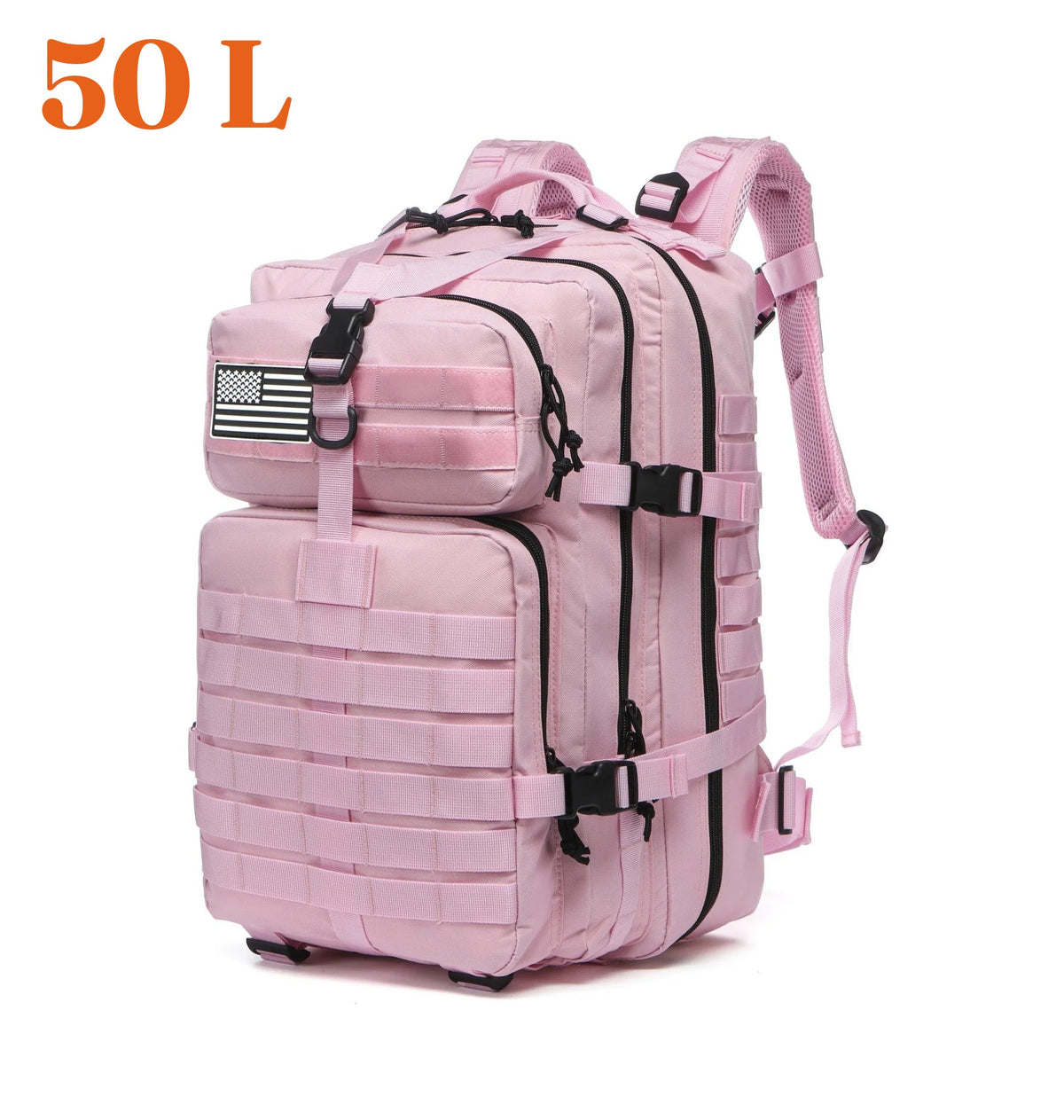 Sac à dos de randonnée 50 L, coloris rose