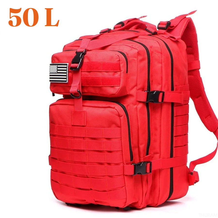 Sac à dos de randonnée 50 L, coloris rouge
