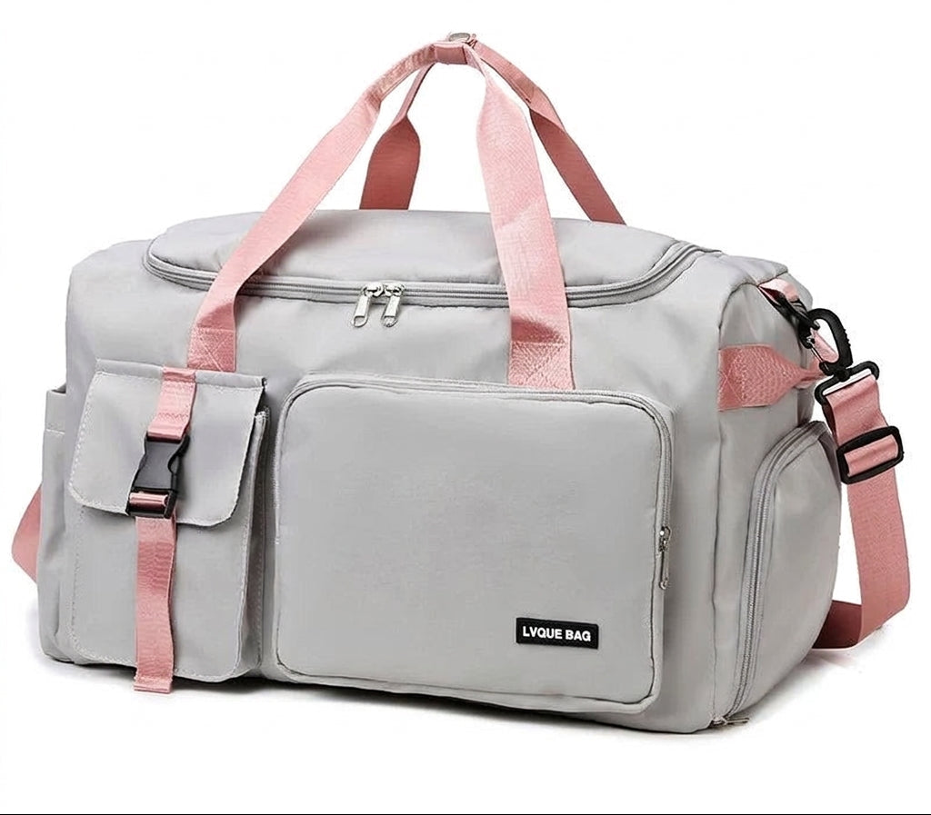 Sac week-end convertible, coloris gris