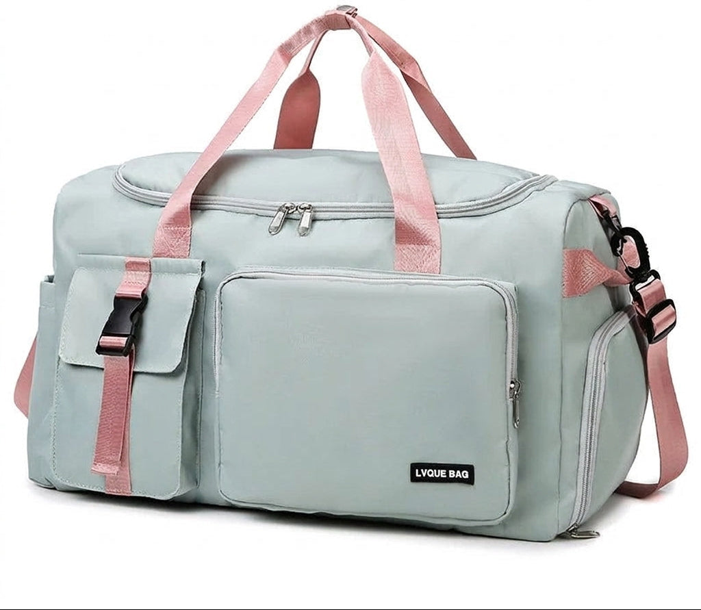 Sac week-end convertible, coloris vert